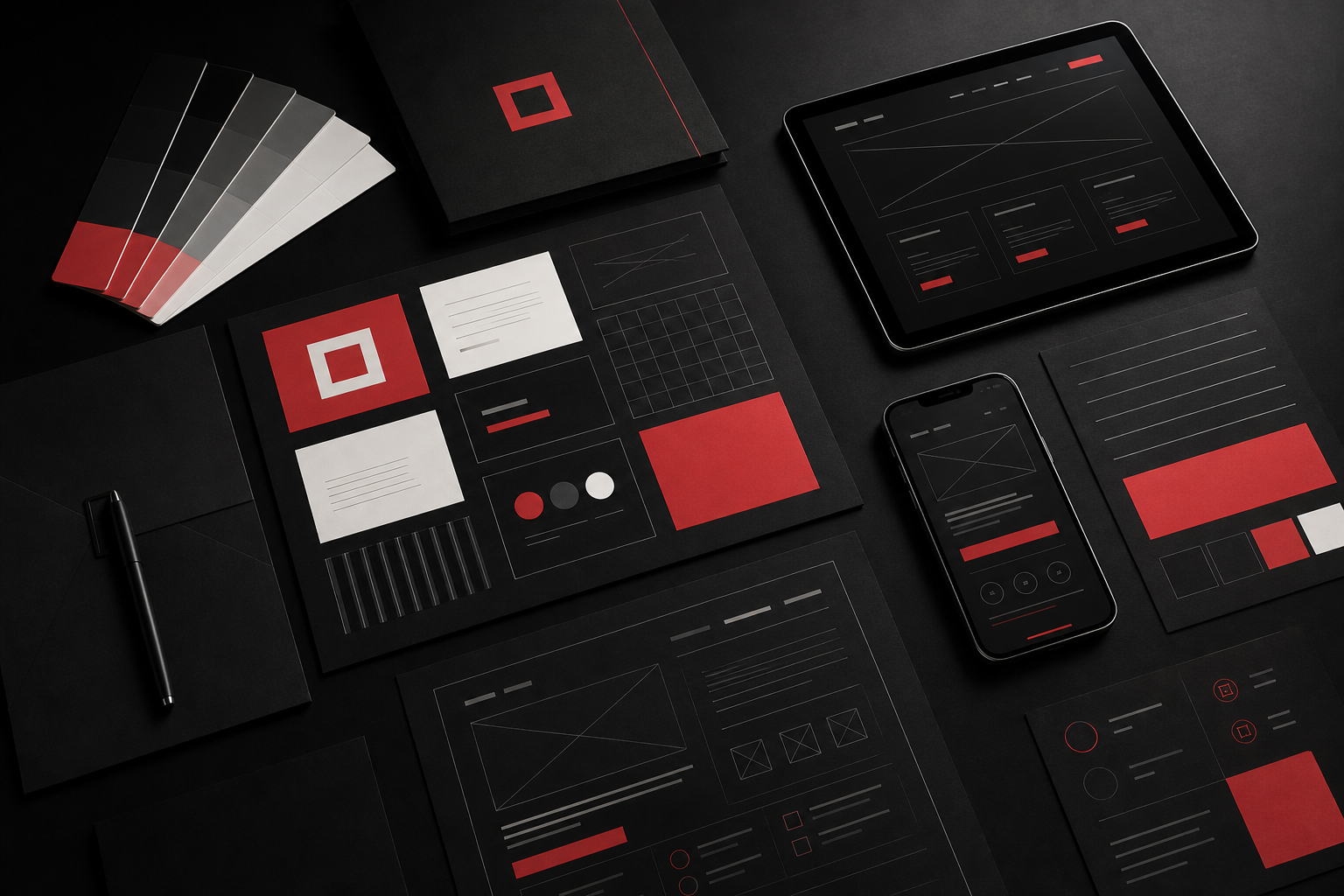 Premium brand system and website launch visual